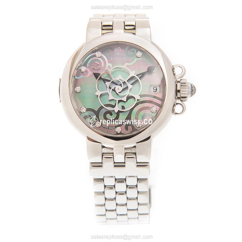 Tudor Clair de Rose Replica Watch - Automatic - Steel - Gray - View 2