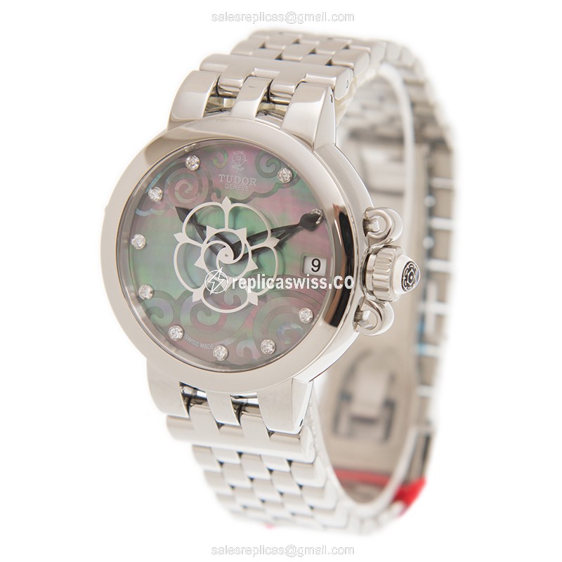 Tudor Clair de Rose Replica Watch - Automatic - Steel - Gray - View 3