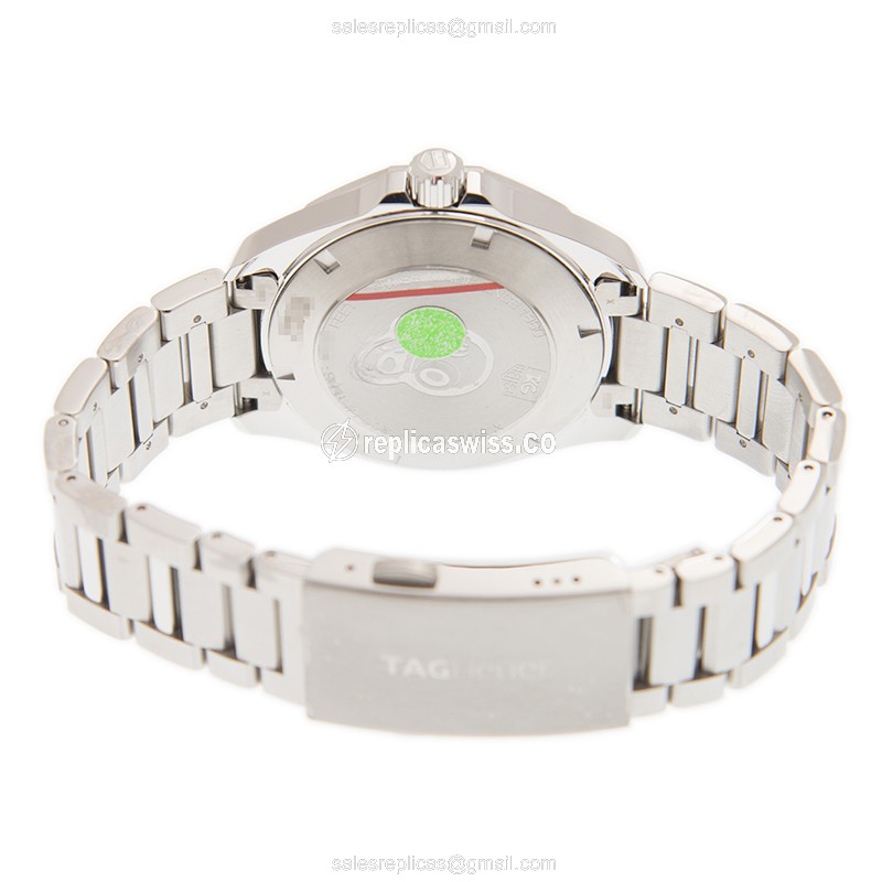Tag Heuer AQUARACER Replica - Automatic - Steel - Black - Silver Steel Clasp - View 4