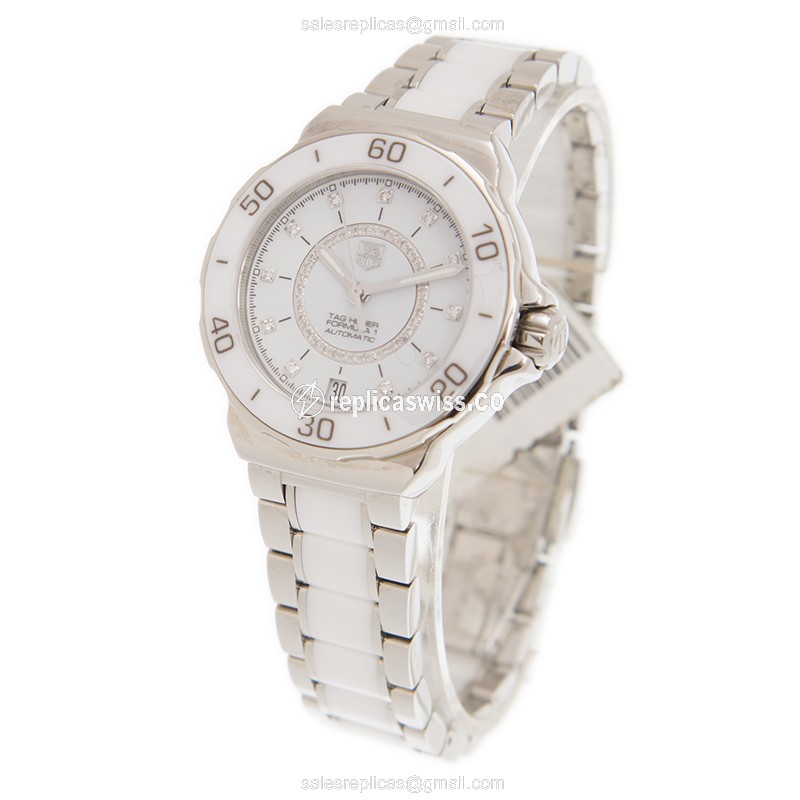 Tag Heuer F1 Replica - Automatic - Steel - White Dial - View 3