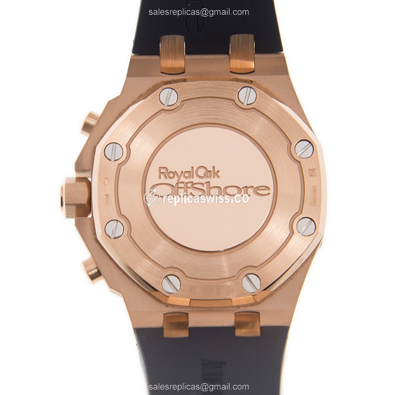 Audemars Piguet Royal Oak Replica - Automatic - 18kt Rose Gold - Blue Dial - Diamond Bezel - View 3