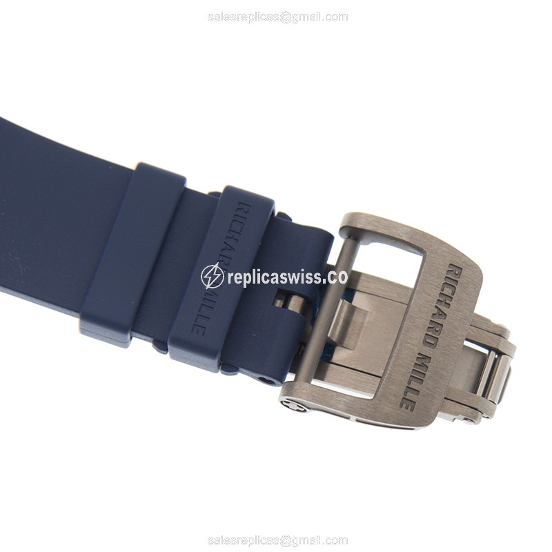 Richard Mille RM030-PSG Automatic Steel - Silver Dial, Black Rubber Strap, Clasp - View 4