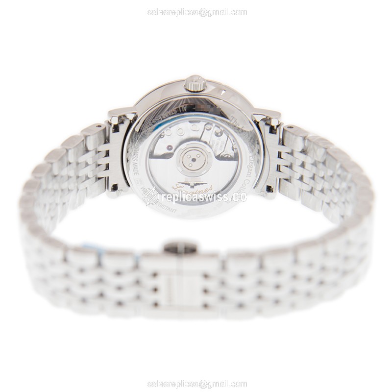 Longines L4.310.4.97.6 Replica - Automatic - Steel Case - Blue Dial, Silver Clasp - View 4