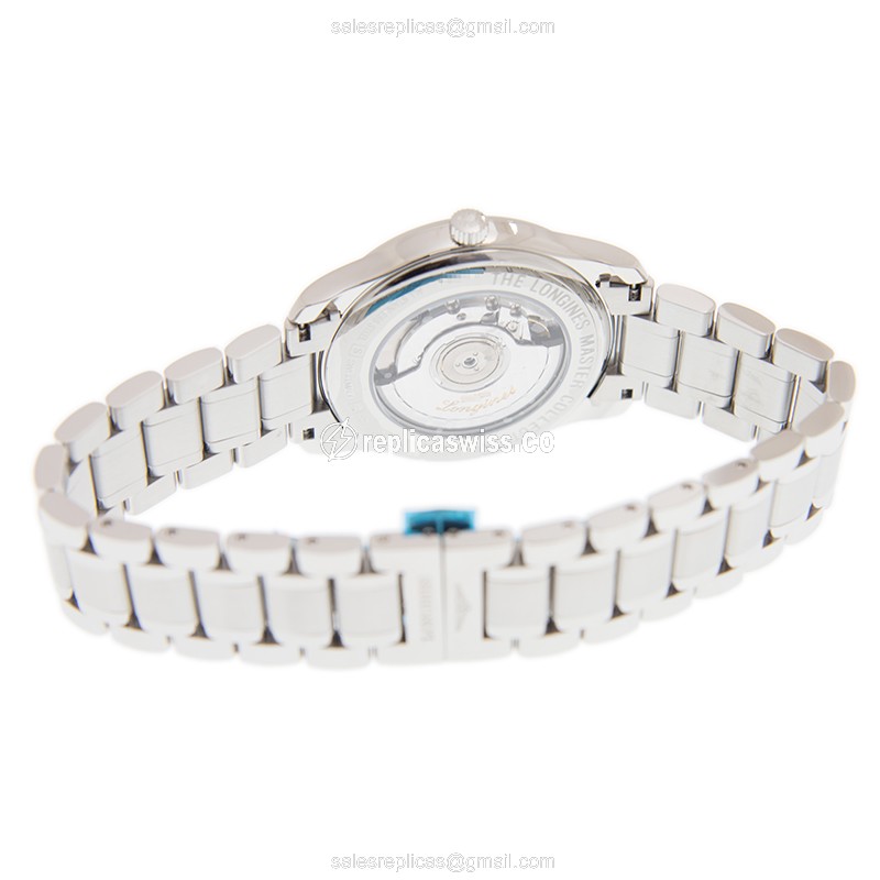 Longines Master Replica - Automatic - Steel - Silver Dial - Silver Strap - View 4