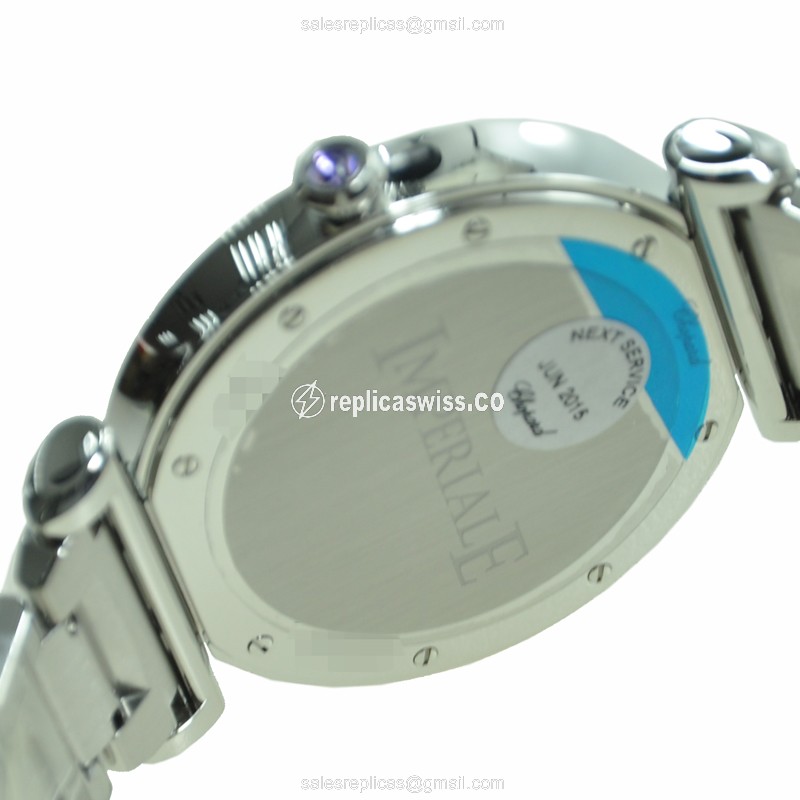 Chopard Imperiale Replica - Automatic - Stainless Steel - White Dial - Silver Steel Strap - View 4