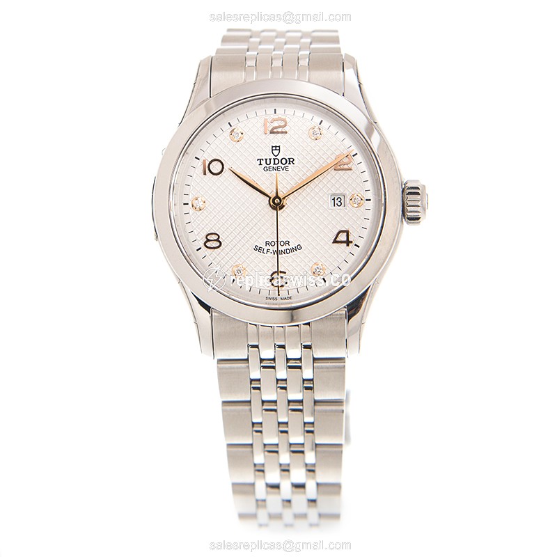 Tudor 1926 Replica - Automatic - Steel Case - Silver Dial - Silver Strap - View 2