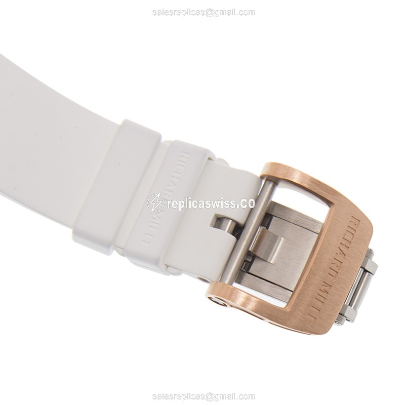 Richard Mille RM037 Replica - Auto - Ceramic - White Strap - View 4