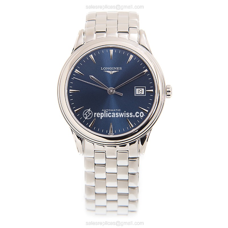 Longines L4.974.4.92.6 Flagship Replica | Automatic | Steel Case | Blue Dial - View 2