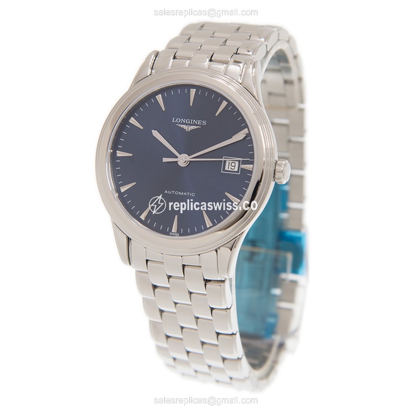 Longines L4.974.4.92.6 Flagship Replica | Automatic | Steel Case | Blue Dial - View 3