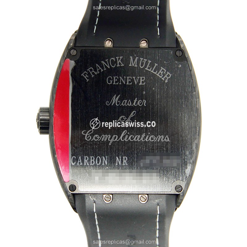 Franck Muller V 45 SC DT Replica | Automatic | Steel Case | Black Dial, Black Clasp - View 3