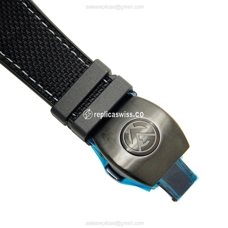 Franck Muller V 45 SC DT Replica | Automatic | Steel Case | Black Dial, Black Clasp - View 4