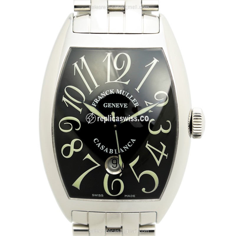 Franck Muller 8880 C DT Automatic - Black Dial - Steel Case & Strap - Sapphire Crystal - View 2