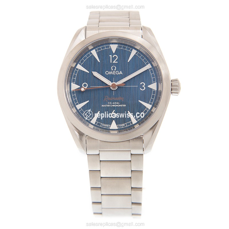 Omega Seamaster Replica - Automatic - Steel - Blue Dial - Silver Steel Clasp - View 2