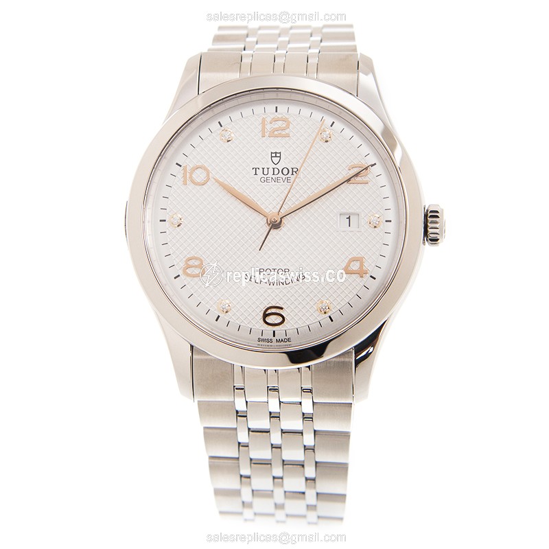 Tudor 1926 Replica - Automatic - Silver Steel Case - Silver Dial - Steel Band - View 2