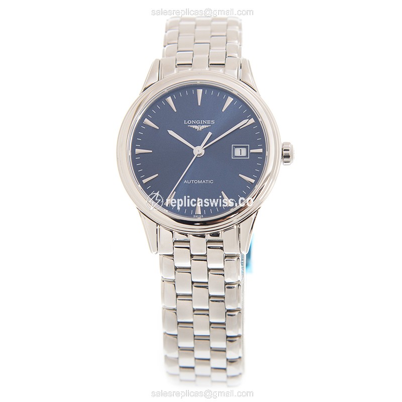 Longines Flagship Replica - Automatic - Steel - Blue Dial - View 2