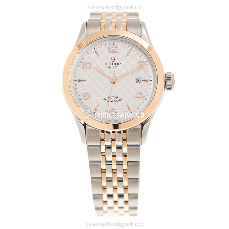 Tudor 1926 Watch - Automatic - Rose Gold & Steel - Silver Dial - View 2
