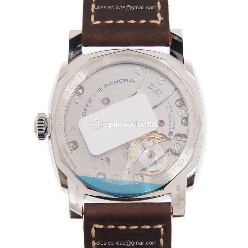 Panerai PAM00790 RADIOMIR - Manual - Steel Case - Brown Dial - Leather Strap - Buckle Clasp - View 3