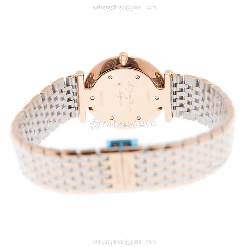 Longines L4.512.1.97.7 Replica - Quartz - 18kt Rose Gold Case - White Dial - View 4