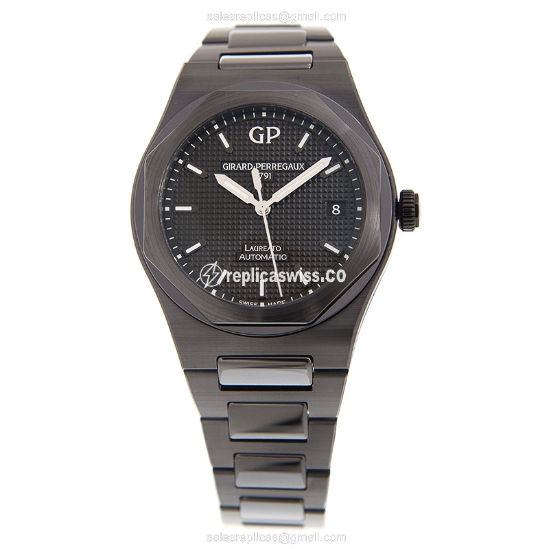 Girard Perregaux 81005-32-631-32A Replica - Automatic - Black Dial - Ceramic Case & Strap - View 2