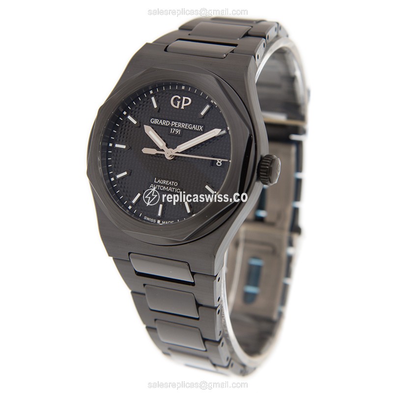Girard Perregaux 81005-32-631-32A Replica - Automatic - Black Dial - Ceramic Case & Strap - View 3