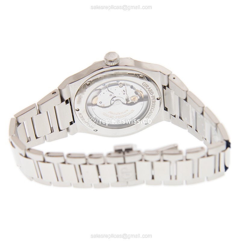 Girard Perregaux 81005-11-431-11A Replica - Automatic - Blue Dial - Steel Case & Band - View 4