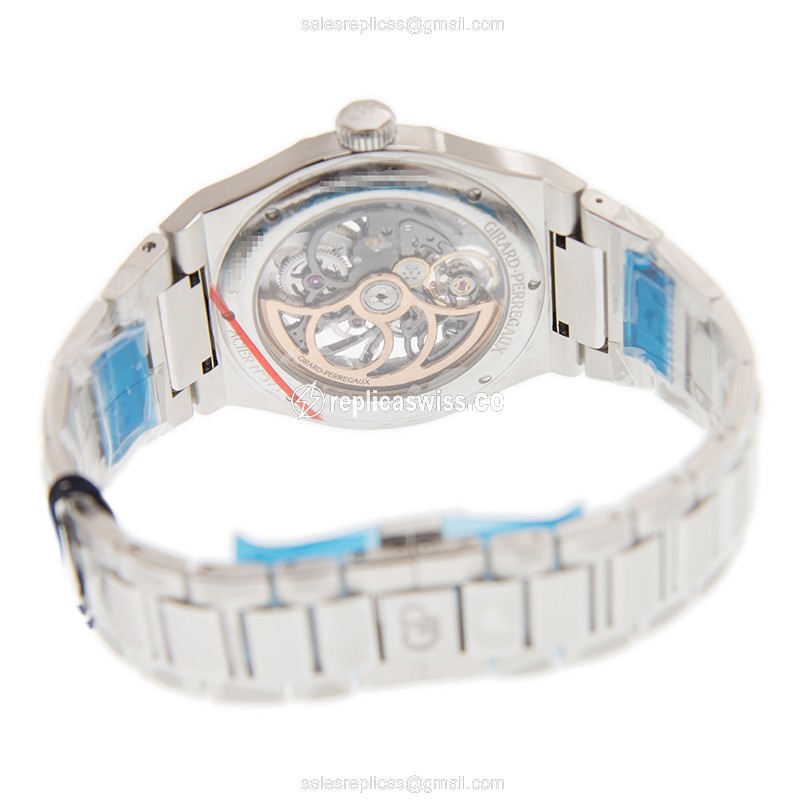 Girard Perregaux 81015-11-001-11A Replica - Automatic - Steel Case - Skull Dial - Black Steel Band - View 4