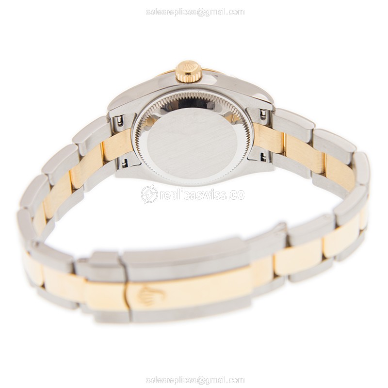 Rolex Datejust Lady Replica - 18kt Gold Case - Automatic - Gold Dial, Gold Strap - View 4