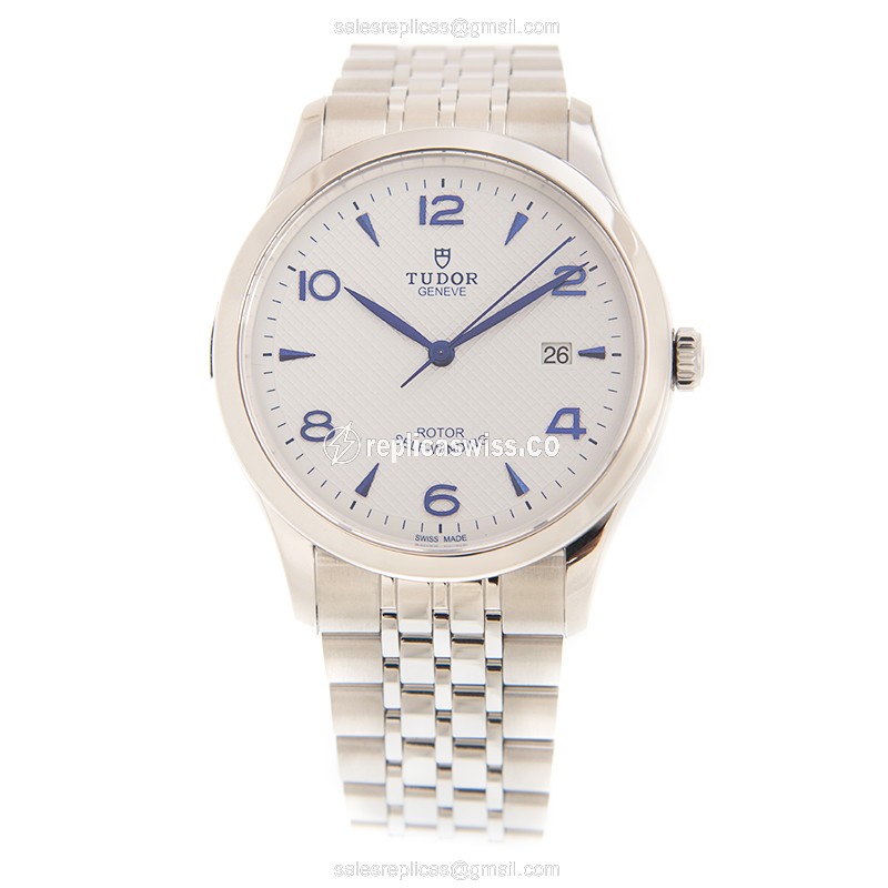 Tudor 1926 Replica - Automatic - Steel Case - White Dial - Silver Strap - View 2