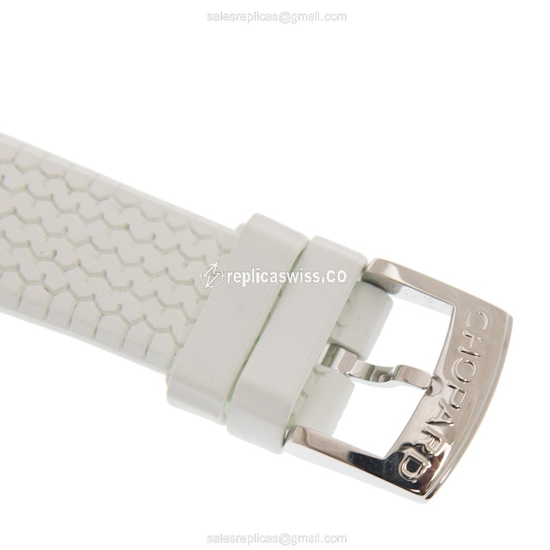 Chopard 168588-3001 Replica - Automatic - White Dial - Steel Case - Rubber Strap - View 4