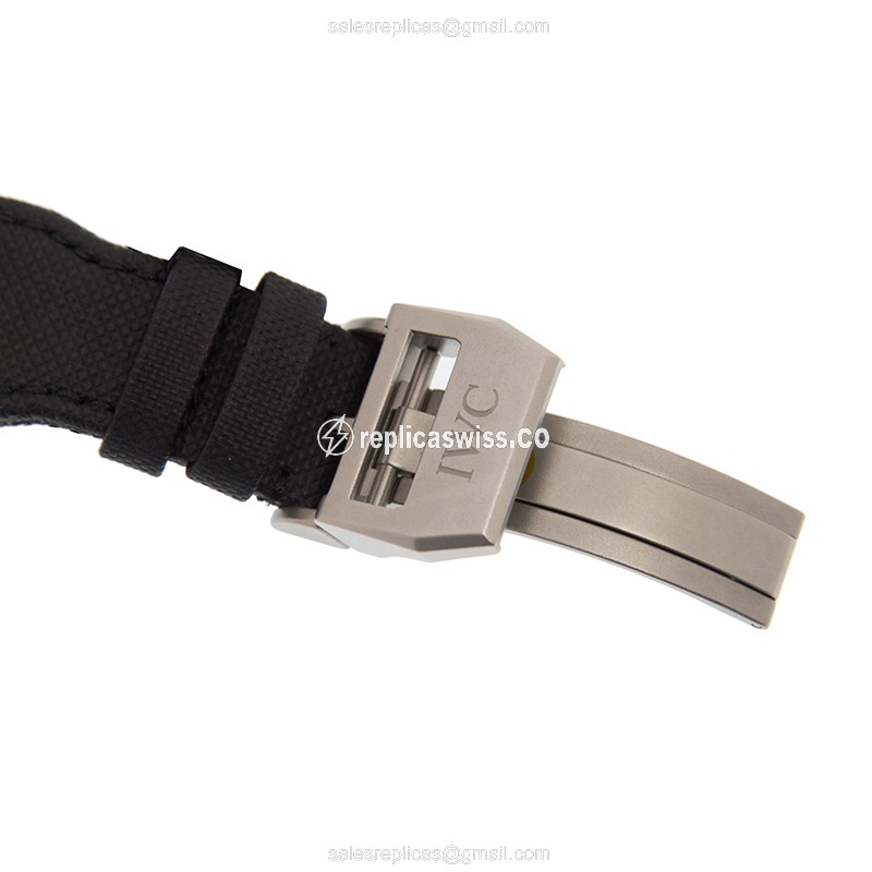 IWC IW502903 PILOTS Replica - Automatic - Ceramic Case - Black Dial - Leather Strap - View 4