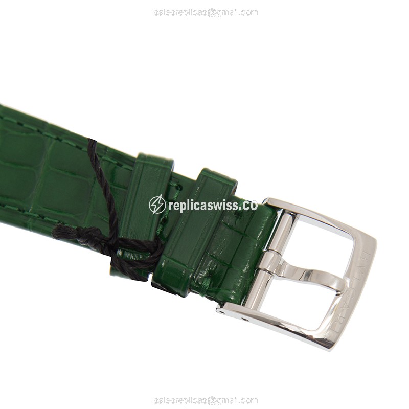 Bulgari BBL33WSLC4/12 Replica - Automatic - White Dial - Green Alligator Strap - View 4