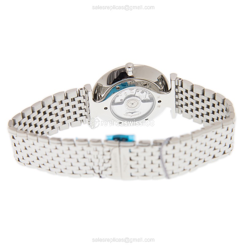 Longines LA GRANDE Replica - Automatic - Steel Case - Blue Dial - Silver Steel Strap - View 3