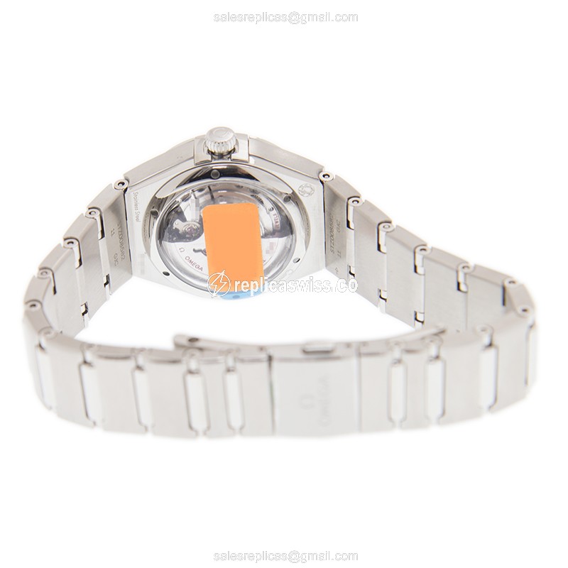 Omega Constellation Replica - Automatic - White Dial - Silver Clasp & Steel Strap - View 4