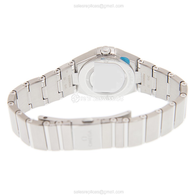 Omega Constellation Quartz - Steel Case - Gray Dial - Silver Steel Strap - View 4