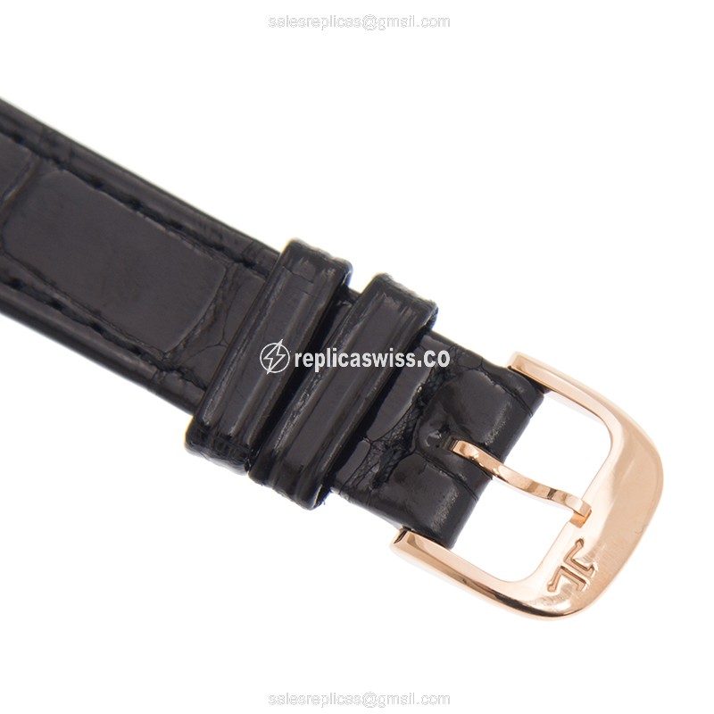 Jaeger-Lecoultre Q3402530 Rendez-Vous Quartz 18kt Rose Gold & Diamond Dial - White - Leather Strap - Buckle Clasp - View 4