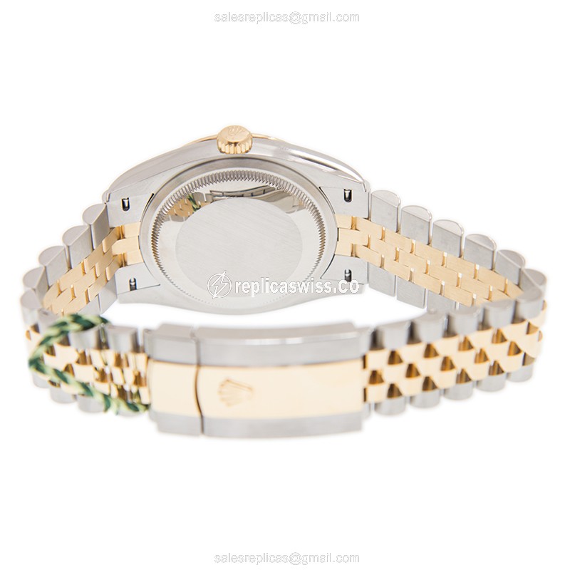 Rolex Datejust Replica - Automatic - White Dial - Gold & Steel Case - View 4