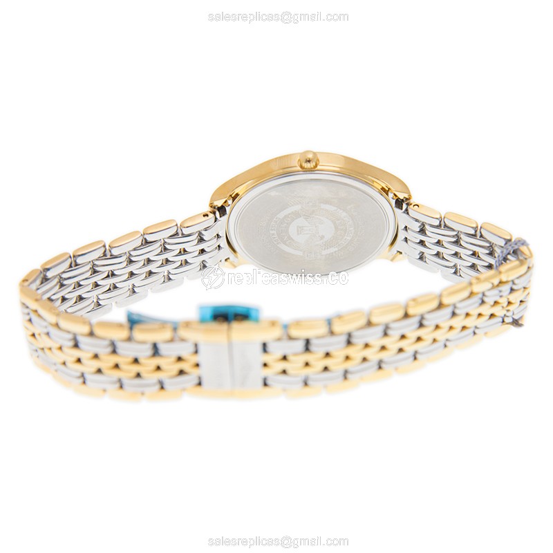 Longines Lyre Quartz - Gold-Plated & Steel - White Dial - Gold Strap - View 4