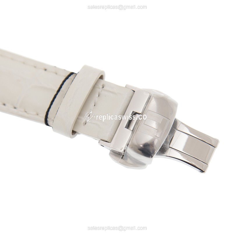 Tissot T-CLASSIC Automatic - Stainless Steel - White Dial - Leather Strap - View 4
