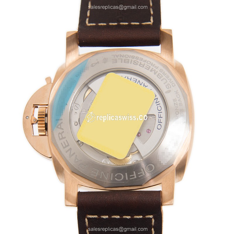 Panerai PAM00968 SUBMERSIBLE - Bronze - Automatic - Brown - Leather - Brown Buckle - View 3