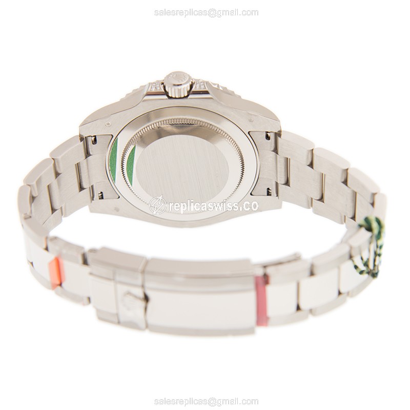 Rolex GMT-MASTER II Replica | Automatic | White Gold Case | Diamond Bezel - View 4