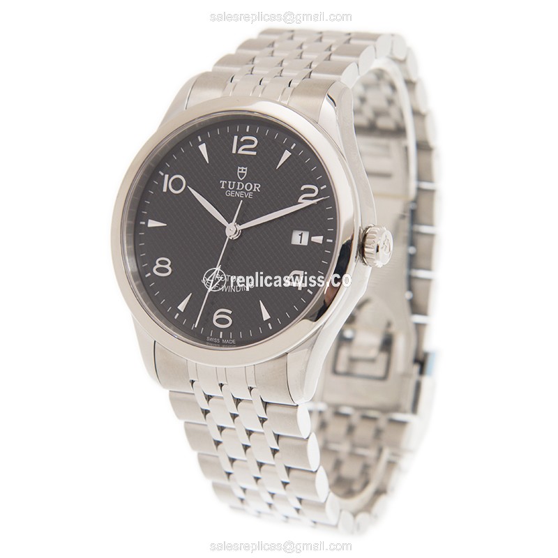 Tudor 1926 Replica - Automatic - Steel - Black Dial - Silver Strap - View 3