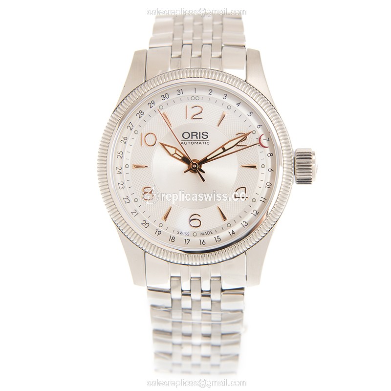 Oris 754 7679 4031 AVIATION - Automatic - Silver Dial - Steel Case & Band - View 2