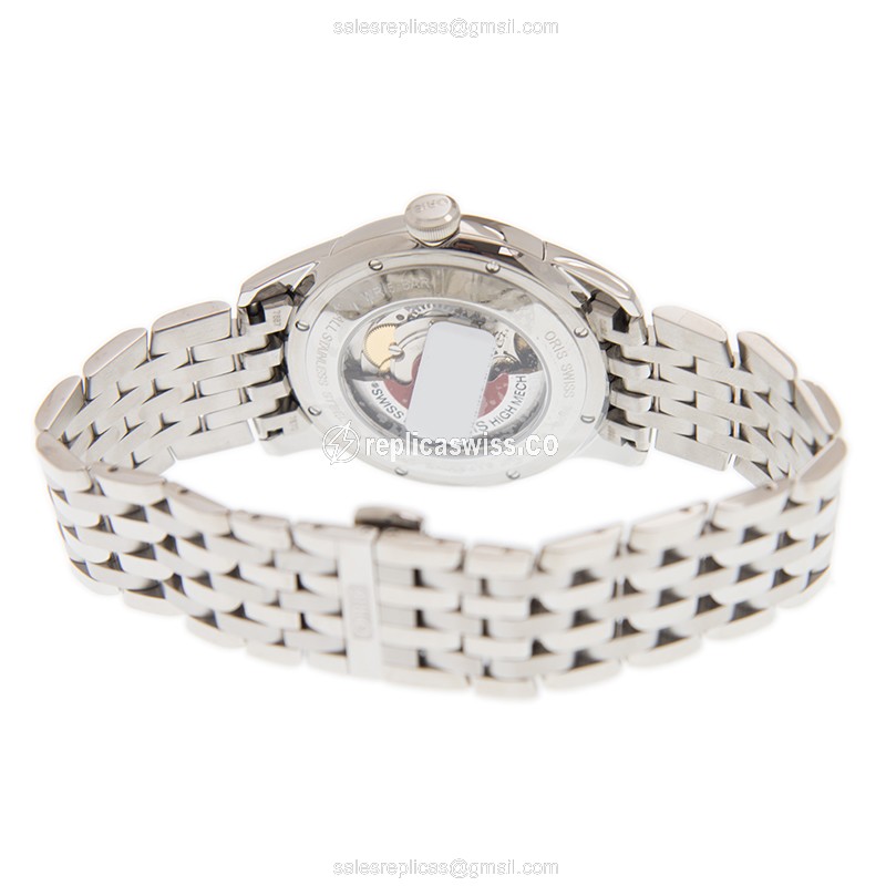 Oris Classic Date Replica - Automatic - Steel - Silver Dial - Silver Strap - View 4