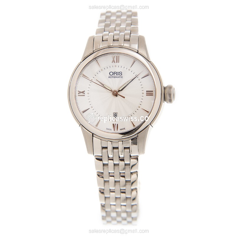 Oris Classic Date Replica - Automatic - Stainless Steel - Silver Dial - Steel Strap - View 2