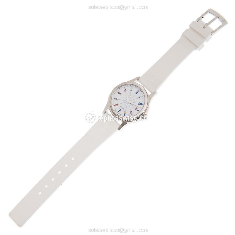 Corum Admiral's Cup Replica - Automatic - Steel Case - White Dial - Leather Strap - Buckle Clasp - View 2