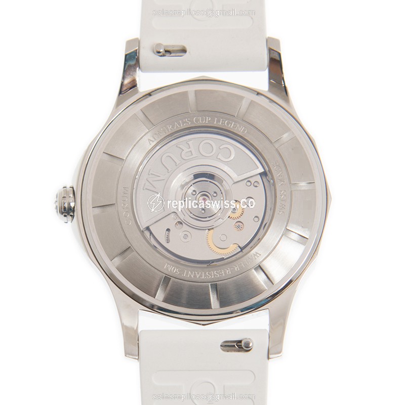 Corum Admiral's Cup Replica - Automatic - Steel Case - White Dial - Leather Strap - Buckle Clasp - View 3