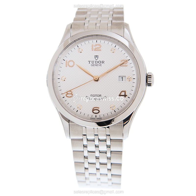 Rolex 1926 Tudor Replica - Automatic - Steel Case - Silver Dial - Steel Strap - View 2