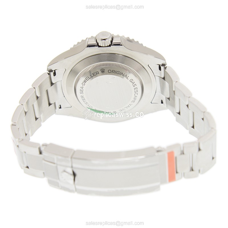 Rolex 126600-0001 SEA-DWELLER Replica - Automatic - Steel Case, Black Dial on Silver Steel Strap - View 4