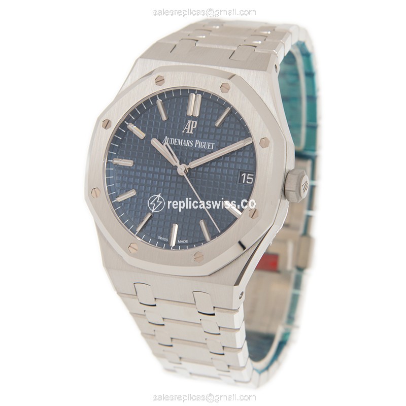 Audemars Piguet 15500ST.OO.1220ST.01 - Automatic - Steel Case - Blue Dial - Silver Steel Strap - View 3