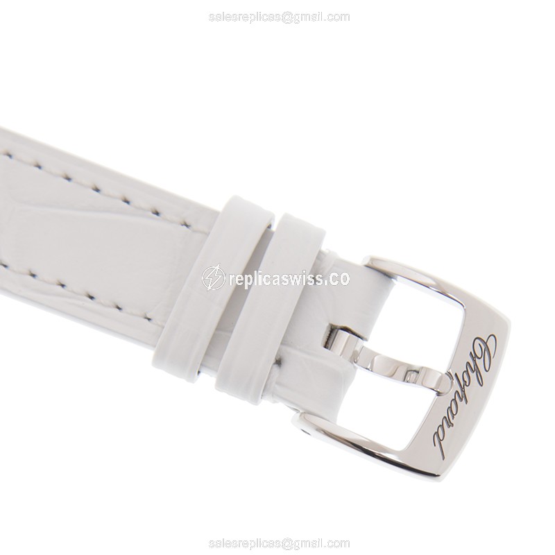 Chopard Happy Sport 278573-6018 - Automatic 18kt Rose Gold - White Dial, Leather Strap - View 4